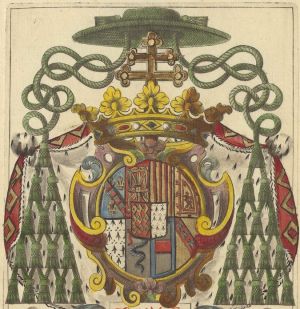 Arms (crest) of Armand Jules de Rohan-Guémené