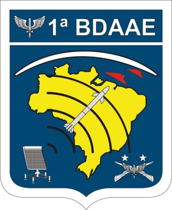 Coat of arms (crest) of 1st Anti-Aircraft Air Defence Brigade, Brazilian Air Force