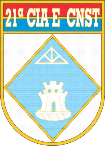 Coat of arms (crest) of the 21st Construction Engineer Company, Brazilian Army