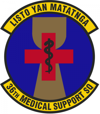 Coat of arms (crest) of the 36th Medical Support Squadron, US Air Force