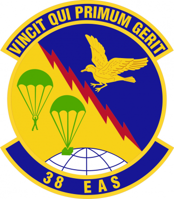 Coat of arms (crest) of the 38th Expeditionary Airlift Squadron, US Air Force