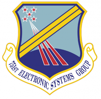 Coat of arms (crest) of the 751st Electronic Systems Group, US Air Force