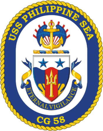 Coat of arms (crest) of the Cruiser USS Philippine Sea