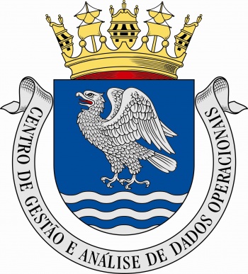 Coat of arms (crest) of the Operative Data Management and Analysis Center, Portuguese Navy