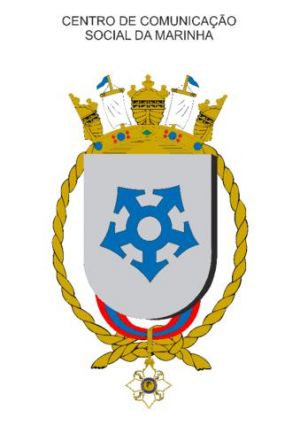 Coat of arms (crest) of the Social Communication Centre of the Navy, Brazilian Navy