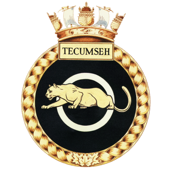 Coat of arms (crest) of the HMCS Tecumseh, Royal Canadian Navy