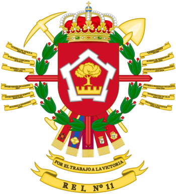 Coat of arms (crest) of Specialist Engineer Regiment No 11, Spanish Army