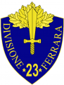 23rd Infantry Division Ferrara, Italian Army.png