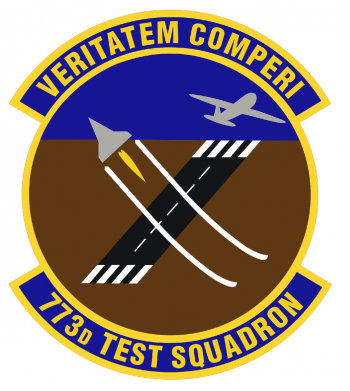 Coat of arms (crest) of the 773rd Test Squadron, US Air Force