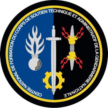 Coat of arms (crest) of the National Training Center for the Technical and Administrative Support Corps of the National Gendarmerie, France