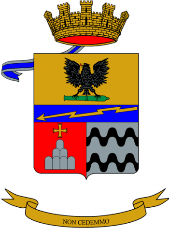 Coat of arms (crest) of the 184th Parachutist Artillery Regiment, Italian Army