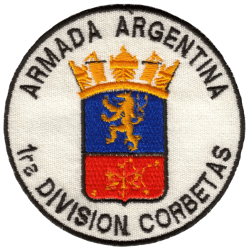 Coat of arms (crest) of the 1st Corvette Division, Argentine Navy