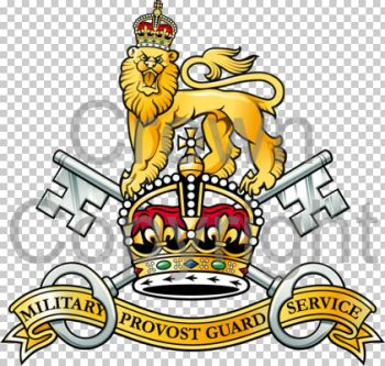 Coat of arms (crest) of Military Provost Guard Service, AGC, British Army