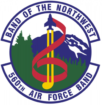 Coat of arms (crest) of the 560th Air Force Band, Washington Air National Guard