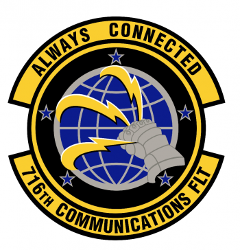Coat of arms (crest) of the 716th Communications Flight, US Air Force