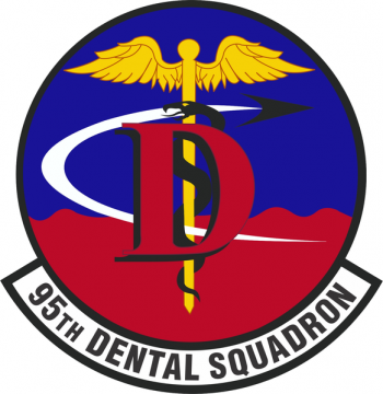 Coat of arms (crest) of the 95th Dental Squadron, US Air Force