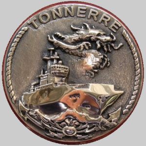 Coat of arms (crest) of the Amphibious Assault Ship Tonnere (L-9014), French Navy