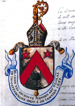 Arms of Nicolaas van Troostenberghe