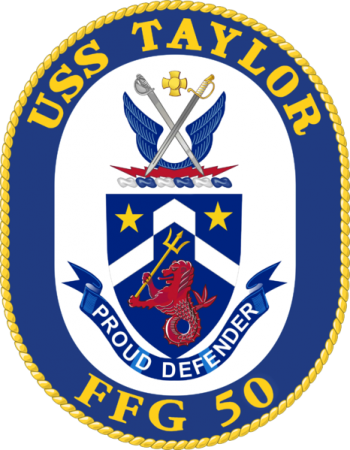Coat of arms (crest) of the Frigate USS Taylor (FFG-50)