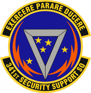 Coat of arms (crest) of the 341st Security Support Squadron, US Air Force