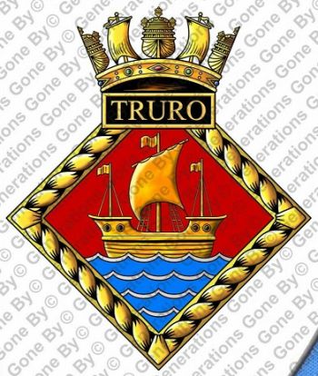 Coat of arms (crest) of the HMS Truro, Royal Navy