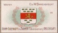 Oldenkott plaatje, wapen van Oost- en West Barendrecht