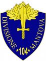 104th Infantry Division Mantova, Italian Army.png