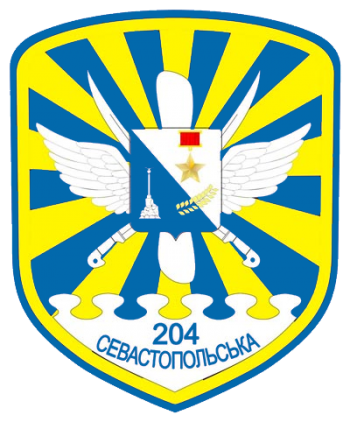 Coat of arms (crest) of 204th Sevastopol Tactical Aviation Brigade, Ukrainian Air Force
