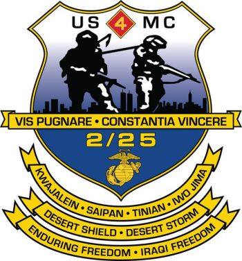 Coat of arms (crest) of the 2nd Battalion, 25th Marines, USMC