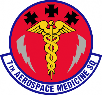 Coat of arms (crest) of the 7th Aerospace Medicine Squadron, US Air Force