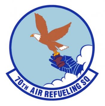 Coat of arms (crest) of the 70th Air Refueling Squadron, US Air Force