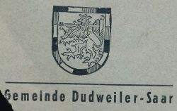 Wappen von Dudweiler/Arms (crest) of Dudweiler