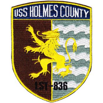 Coat of arms (crest) of the Landing Ship Tank USS Holmes County (LST-836)