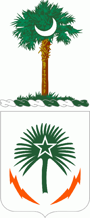 Arms of 108th Signal Battalion, South Carolina Army National Guard