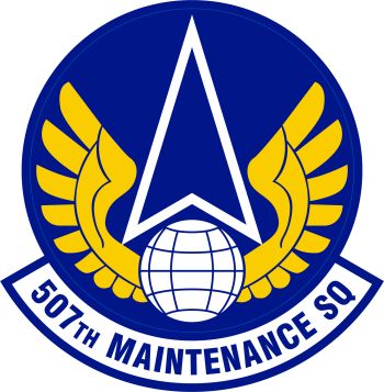 Coat of arms (crest) of 507th Maintenance Squadron, US Air Force