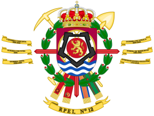 Specialist and Pontooneer Engineer Regiment No 12, Spanish Army.png