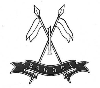 Coat of arms (crest) of the 1st Cavalry, Baroda