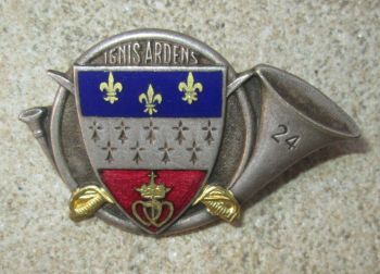 Coat of arms (crest) of the 24th Infantry Division Reconnaissance Group, French Army