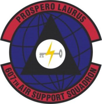 Coat of arms (crest) of the 607th Air Support Squadron, US Air Force