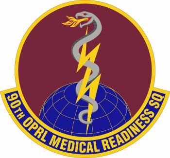 Coat of arms (crest) of the 90th Operational Medical Readiness Squadron, US Air Force