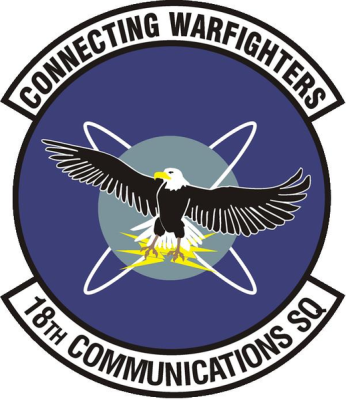 Coat of arms (crest) of the 18th Communications Squadron, US Air Force