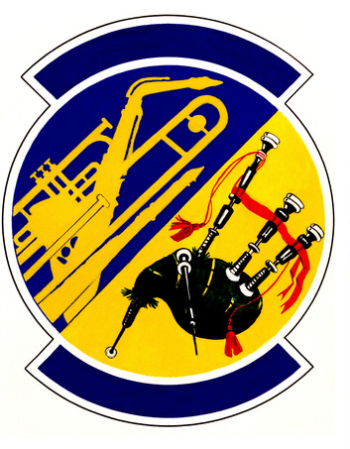 Coat of arms (crest) of the 581st Air Force Band, US Air Force