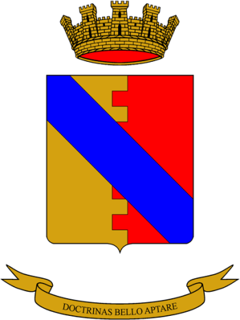 Coat of arms (crest) of the Artillery Application School, Italian Army