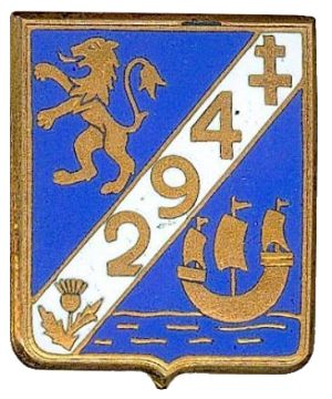 Coat of arms (crest) of the 294th Infantry Regiment, French Army
