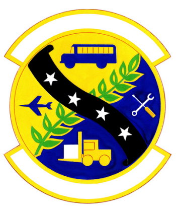 Coat of arms (crest) of the 55th Transportation Squadron, US Air Force