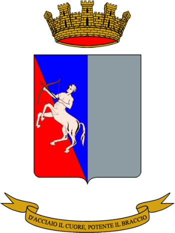 Coat of arms (crest) of the Centauro Divisional Logistics Battalion, Italian Army