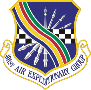 Coat of arms (crest) of the 401st Air Expeditionary Group, US Air Force