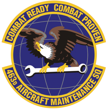 Coat of arms (crest) of the 463rd Aircraft Maintenance Squadron, US Air Force