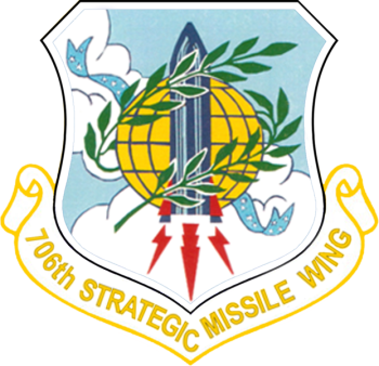 Coat of arms (crest) of the 706th Strategic Missile Wing, US Air Force