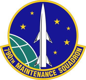 Coat of arms (crest) of the 790th Maintenance Squadron, US Air Force